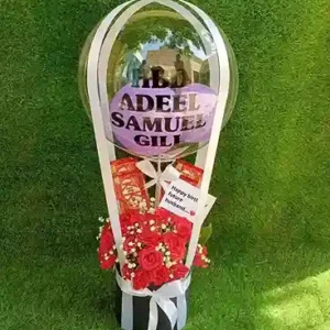 Customized Birthday Balloon Chocolate Flower Box