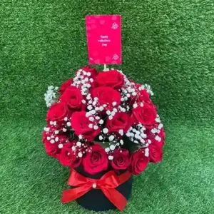 Red Rose Box Best Valentines Day Flowers Multan