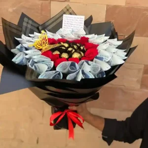 Royal Red Rose ChocolateMoney Bouque