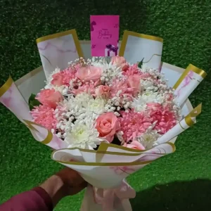 ​Cheerful Pink White Birthday Bliss