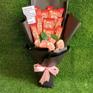 ​KitKat Pink Rose Chocolate Bouquet